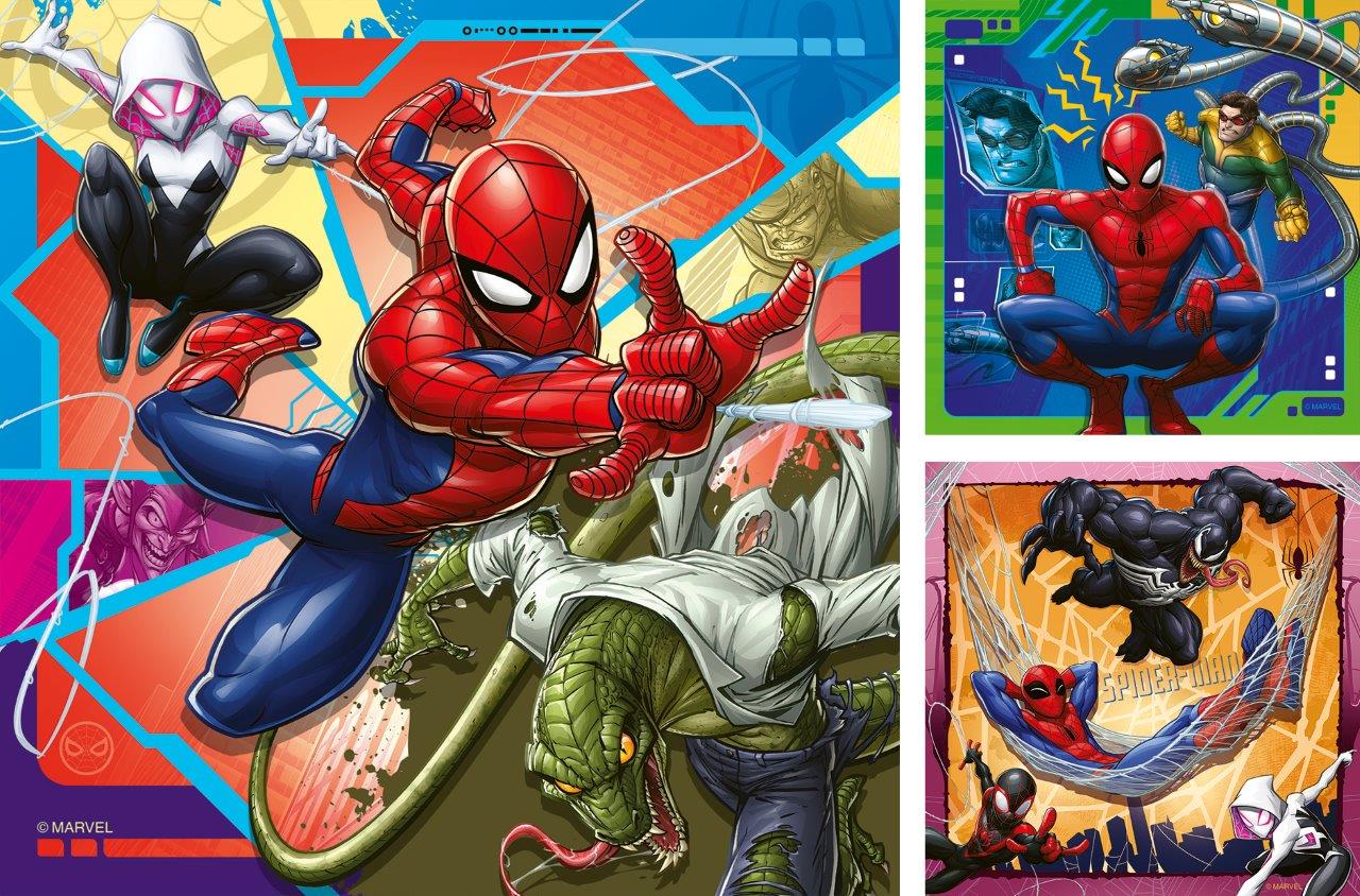 Ravensburger Marvel Spider-Man 3x49 Piece Jigsaw Puzzle - Image 2