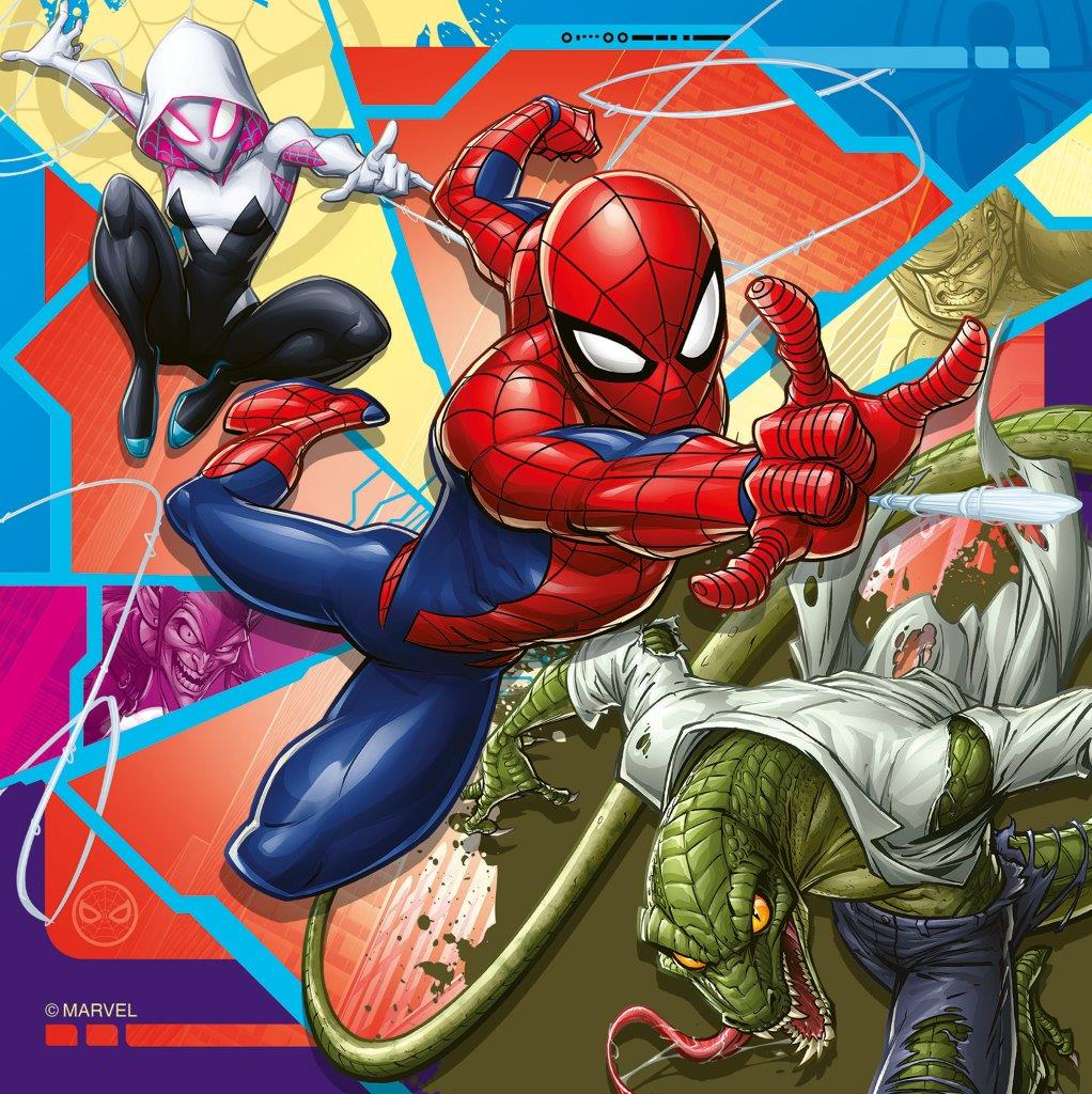 Ravensburger Marvel Spider-Man 3x49 Piece Jigsaw Puzzle - Image 3