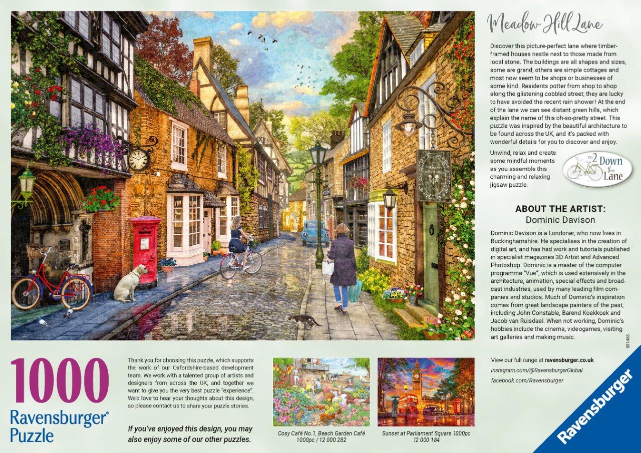 Ravensburger Meadow Hill Lane 1000 Piece Jigsaw Puzzle - Image 3