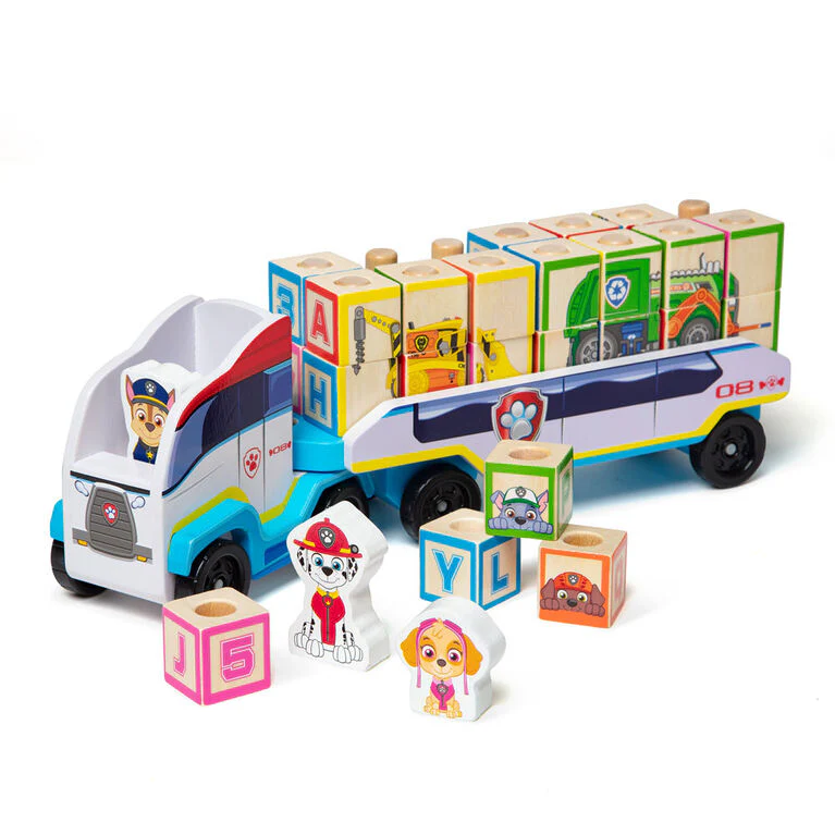 Melissa & Doug Paw Patrol ABC Block Truck - Image 3