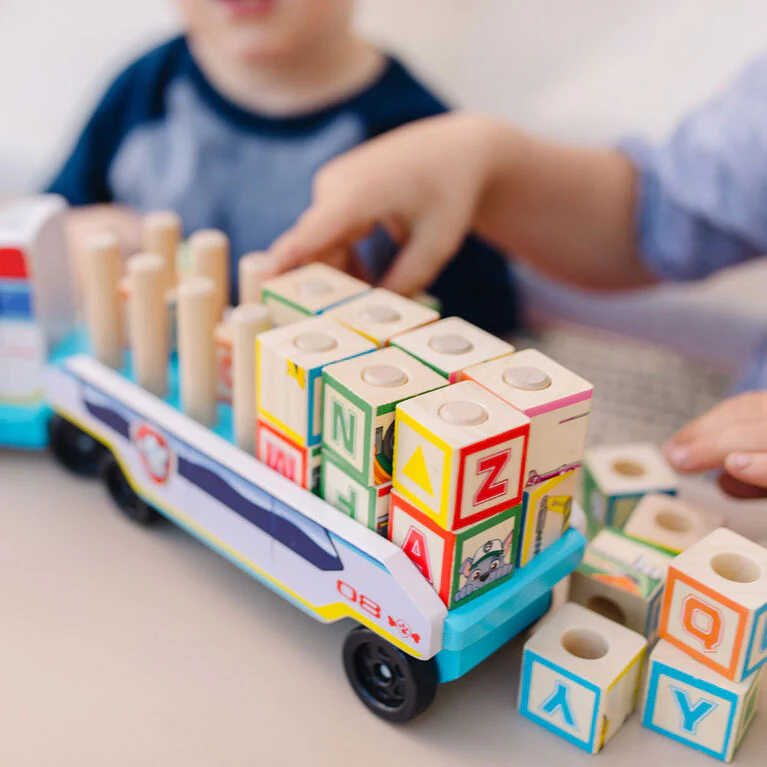 Melissa & Doug Paw Patrol ABC Block Truck - Image 4