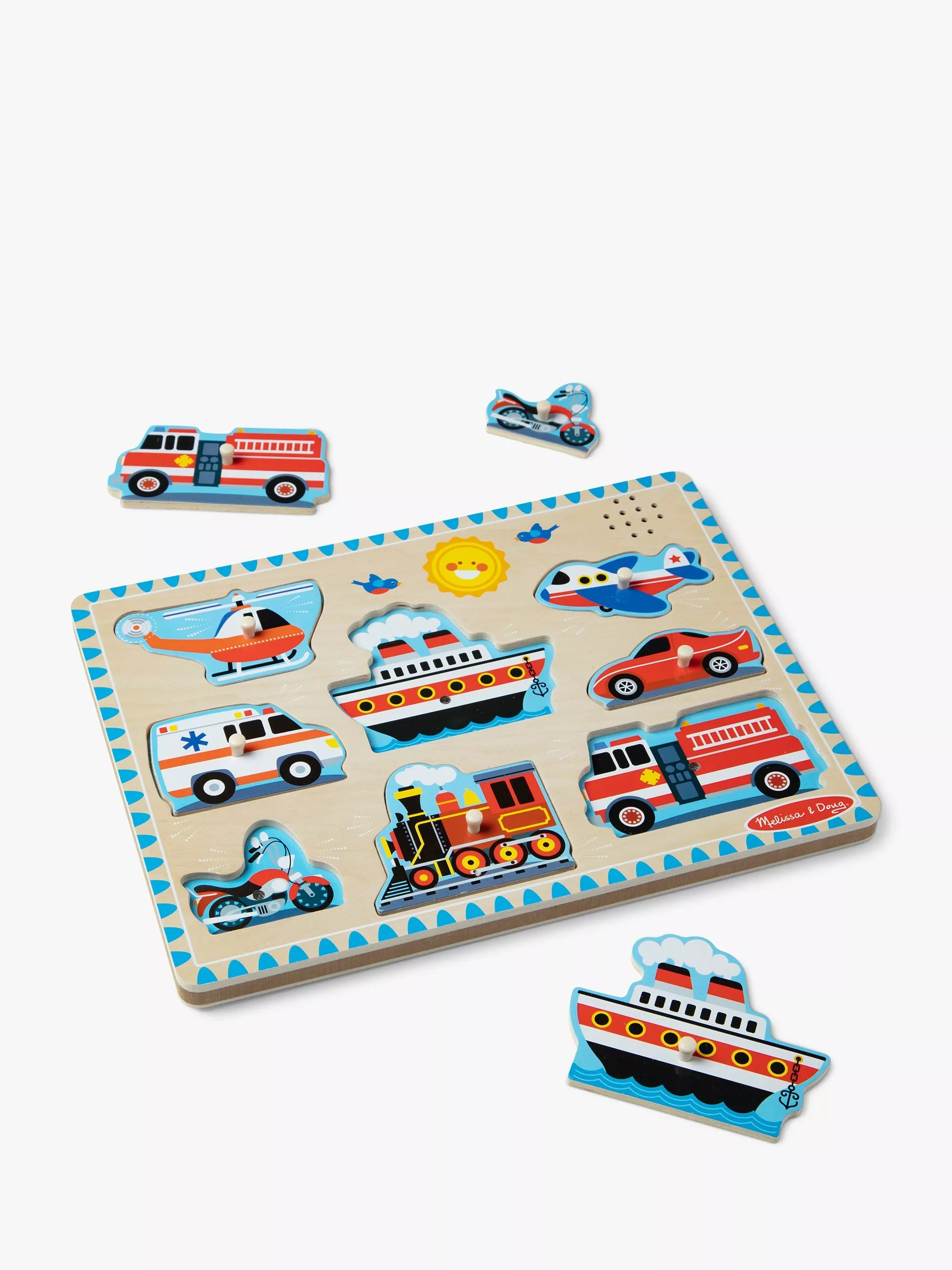 Melissa & Doug Sound Puzzle Vehicles - Image 2