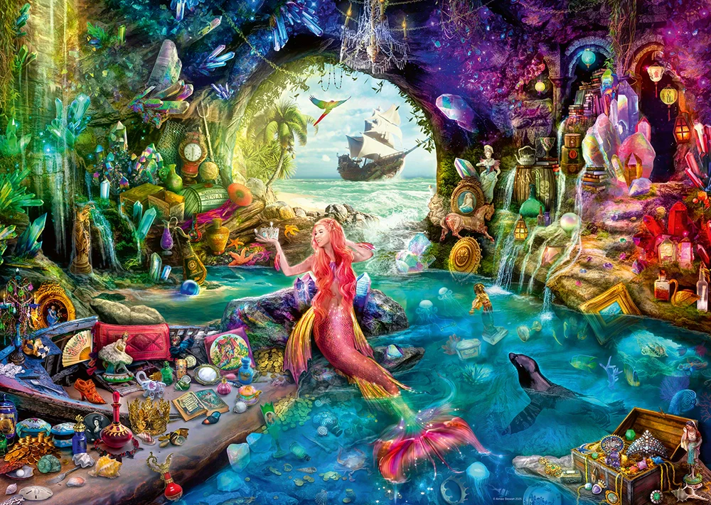 Ravensburger Mermaid's Treasure 1000 Piece Jigsaw Puzzle - Image 2