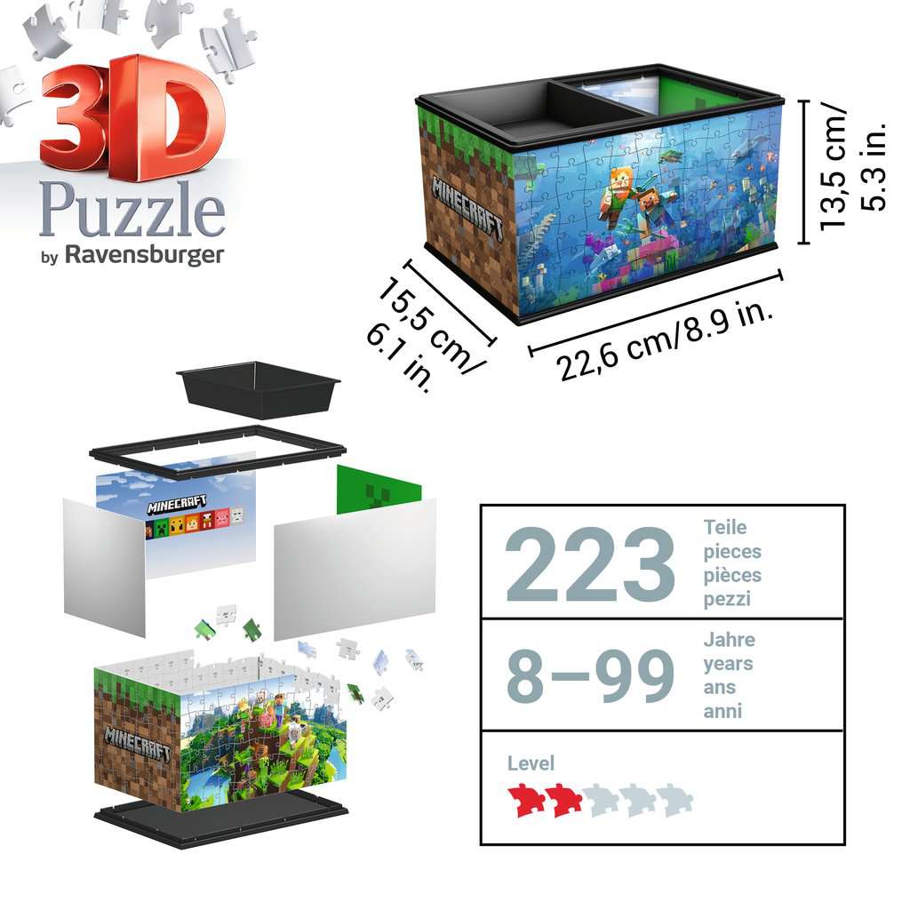 Ravensburger Minecraft Storage Box 216 Piece 3D Jigsaw Puzzle - Image 5