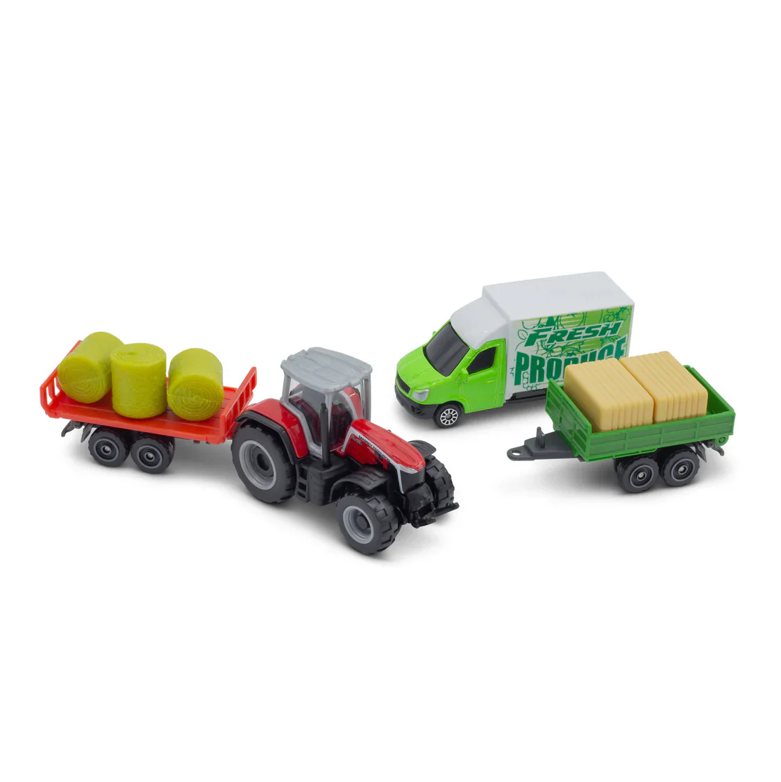Mini Working Machines - 4 Pack Of Tractors Massey Fergusson - Image 2