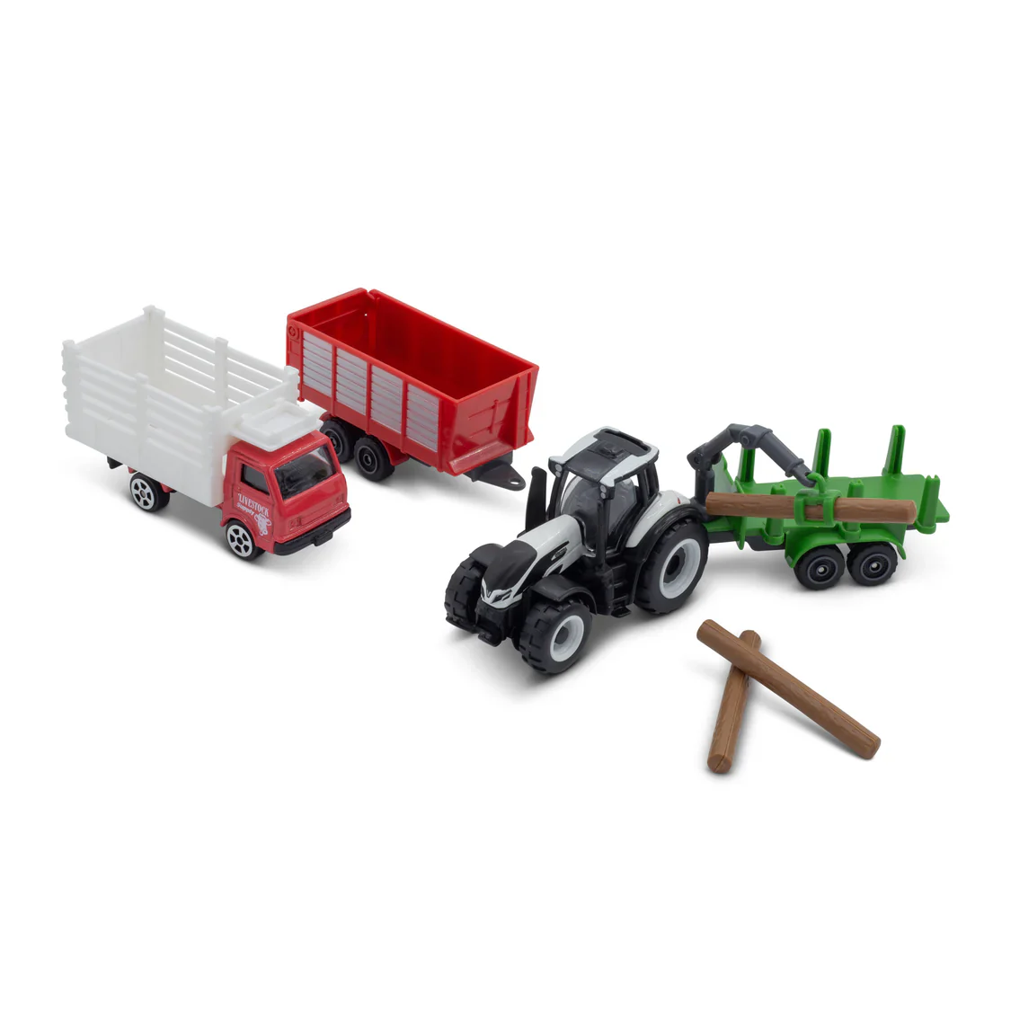 Mini Working Machines - 4 Pack Of Tractors. Valtra - Image 2