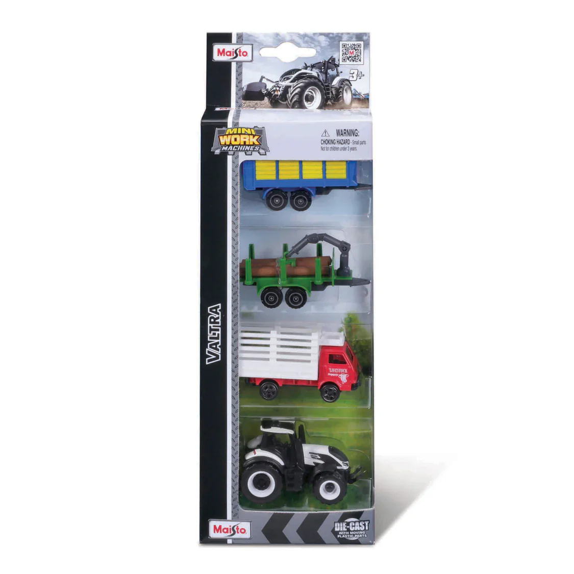 Mini Working Machines - 4 Pack Of Tractors. Valtra - Image 3