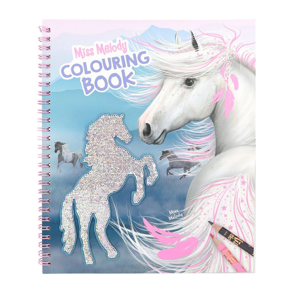 Miss Melody Colouring Book With Reversible Sequins - Image 2