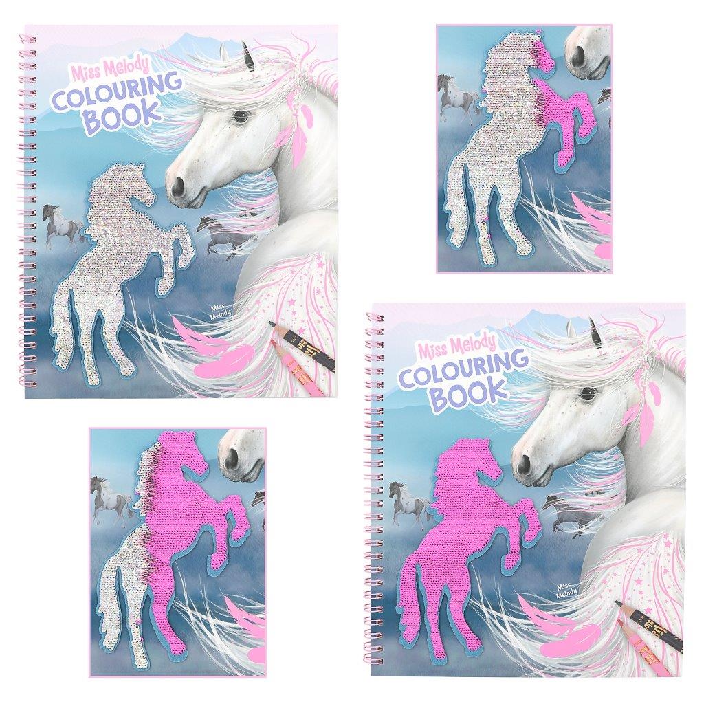 Miss Melody Colouring Book With Reversible Sequins - Image 3