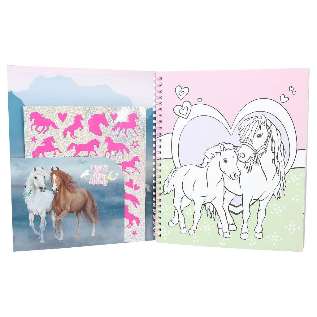 Miss Melody Colouring Book With Reversible Sequins - Image 4