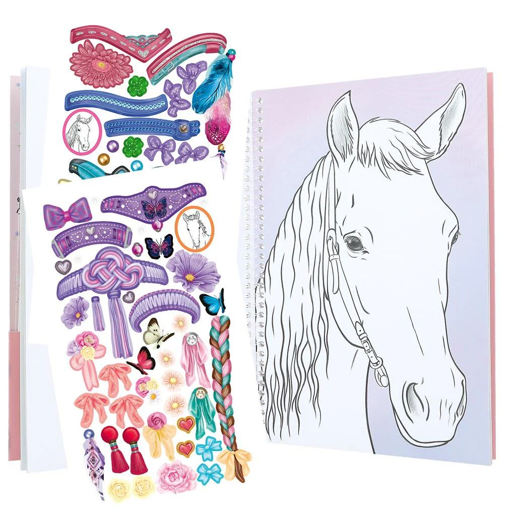 Miss Melody Create Your Horses Blaze Colouring book - Image 4