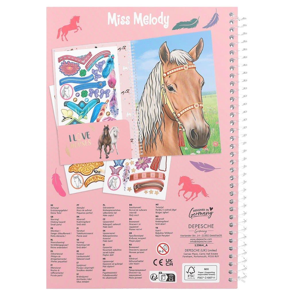 Miss Melody Create Your Horses Blaze Colouring book - Image 5