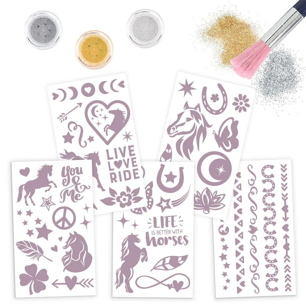 Miss Melody Glitter Tattoo Set Night - Image 4
