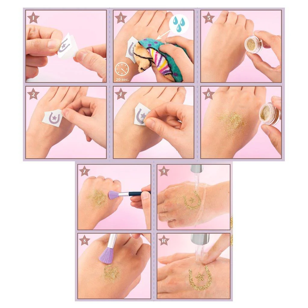 Miss Melody Glitter Tattoo Set Night - Image 5