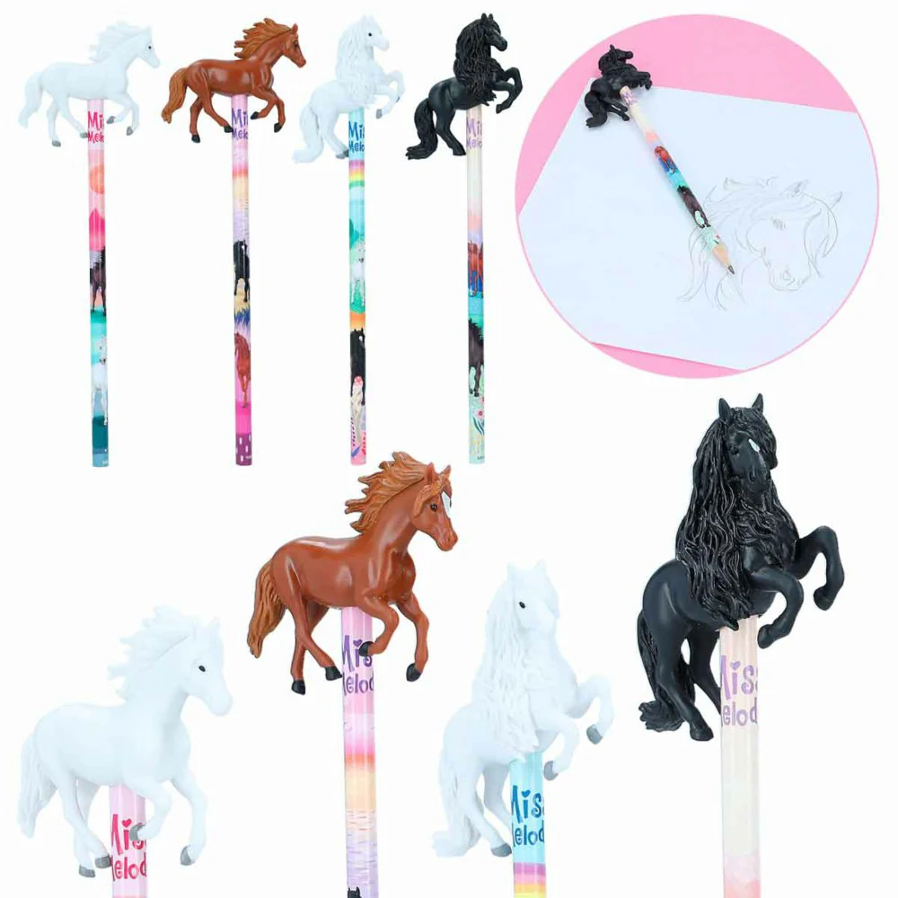 Miss Melody Pencil With 3D Horse Figurine Assortment - Image 2