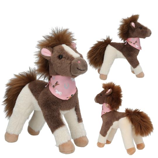 Miss Melody Plush Horse Brown White 18 cm - Image 5