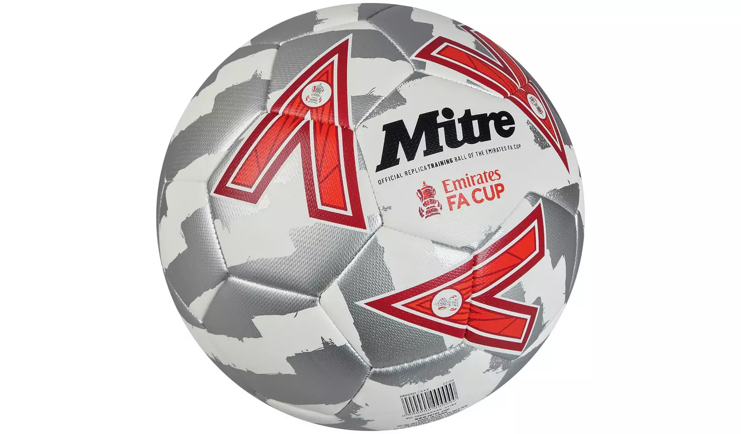 Mitre FA Cup Football 24/25 (White/silver/red) - Image 2