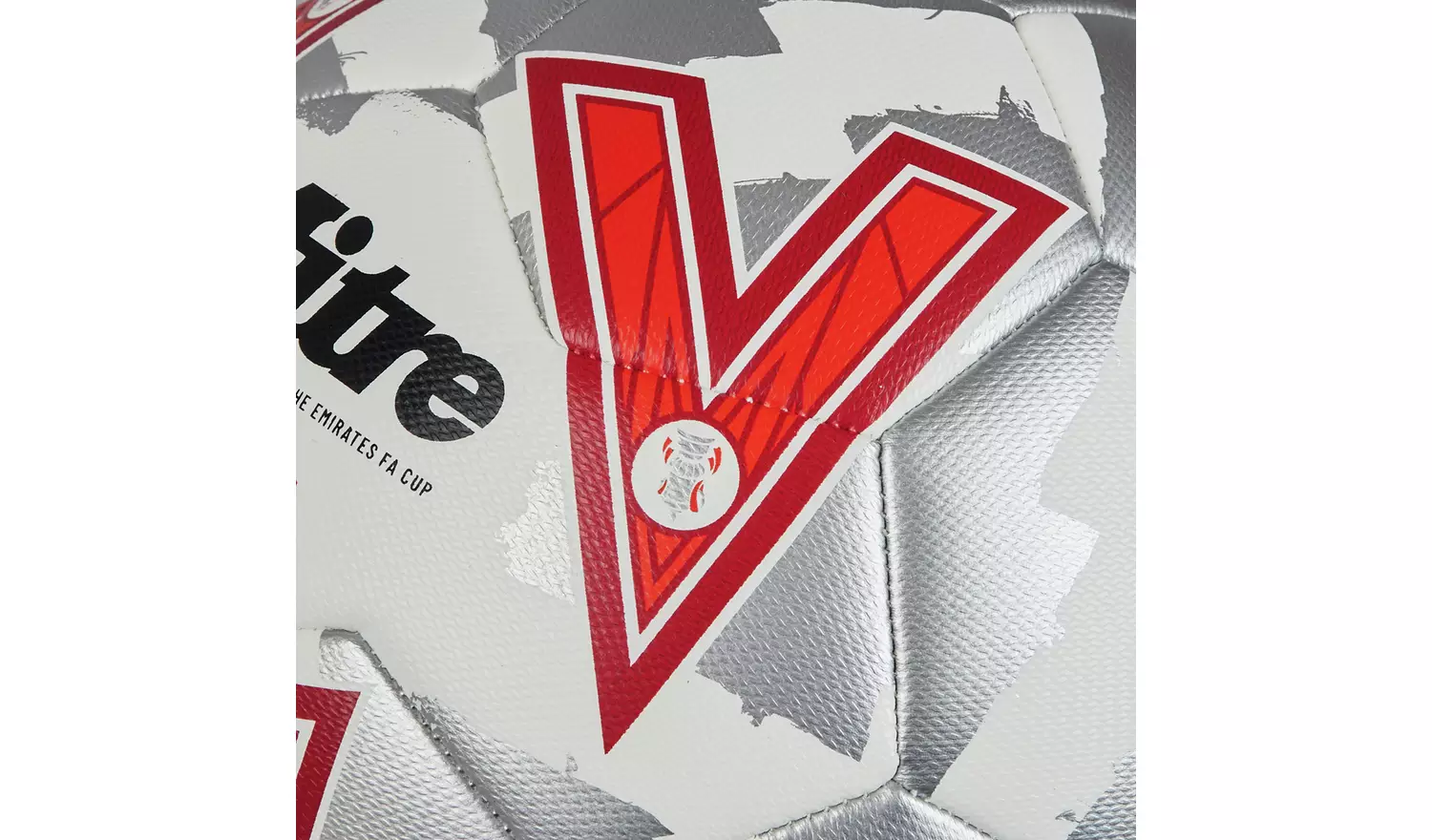 Mitre FA Cup Football 24/25 (White/silver/red) - Image 5
