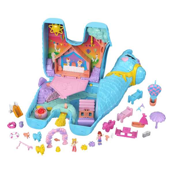 Polly Pocket Pajama Party Llama Party Playset - Image 4