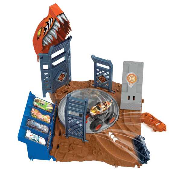 Hot Wheels Monster Trucks Shark Spin Out Playset - Image 5