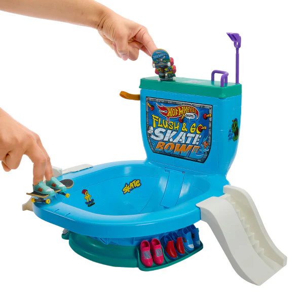 Hot Wheels Skate Flush & Go Skate Bowl - Image 4