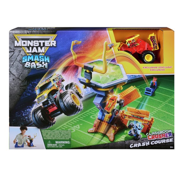 Monster Jam 1:64 Smash & Bash Crash Course Playset
