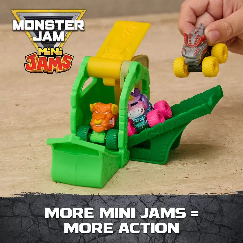 Monster Jam Mini Jams Crash and Crumble Skull Escape Playset - Image 3