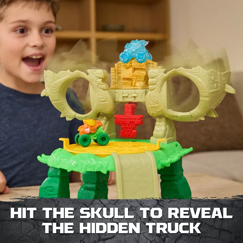 Monster Jam Mini Jams Crash and Crumble Skull Escape Playset - Image 6