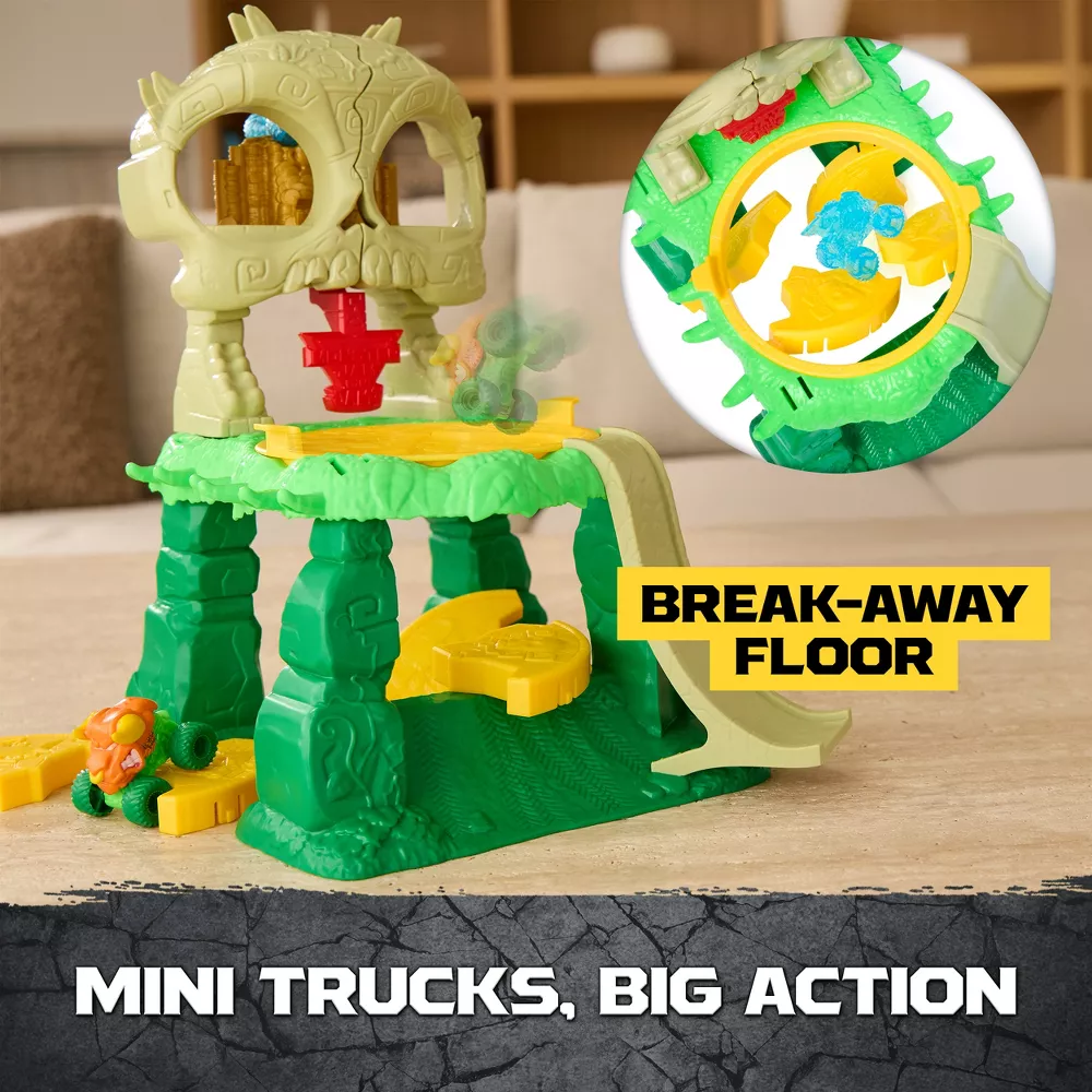 Monster Jam Mini Jams Crash and Crumble Skull Escape Playset - Image 7