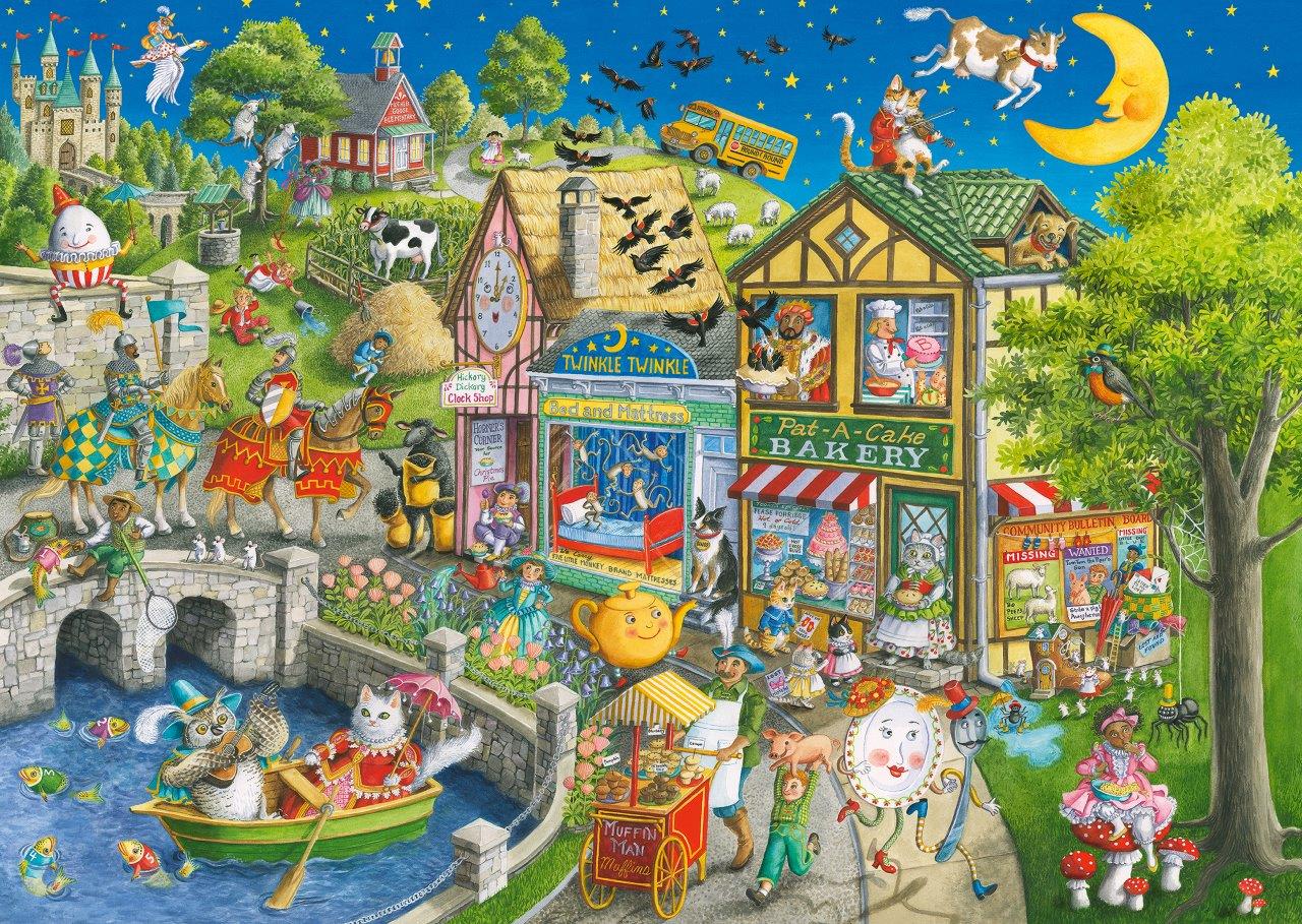 Ravensburger Mother Gooseville 1000 Piece Jigsaw Puzzle - Image 2