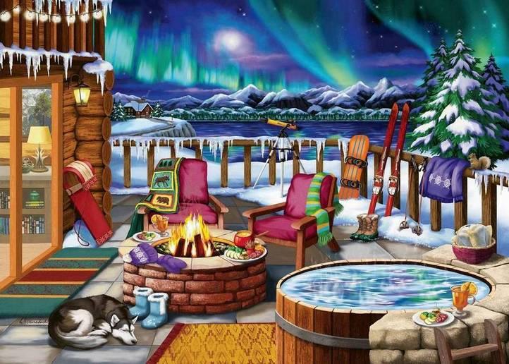 Ravensburger Northern Lights Large Format 500 Piece Jigsaw Puzzle - Image 2