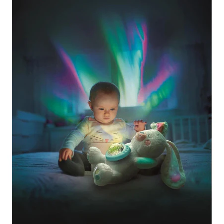 Northern Lights Arctic Bunny Projector Plush - Image 4
