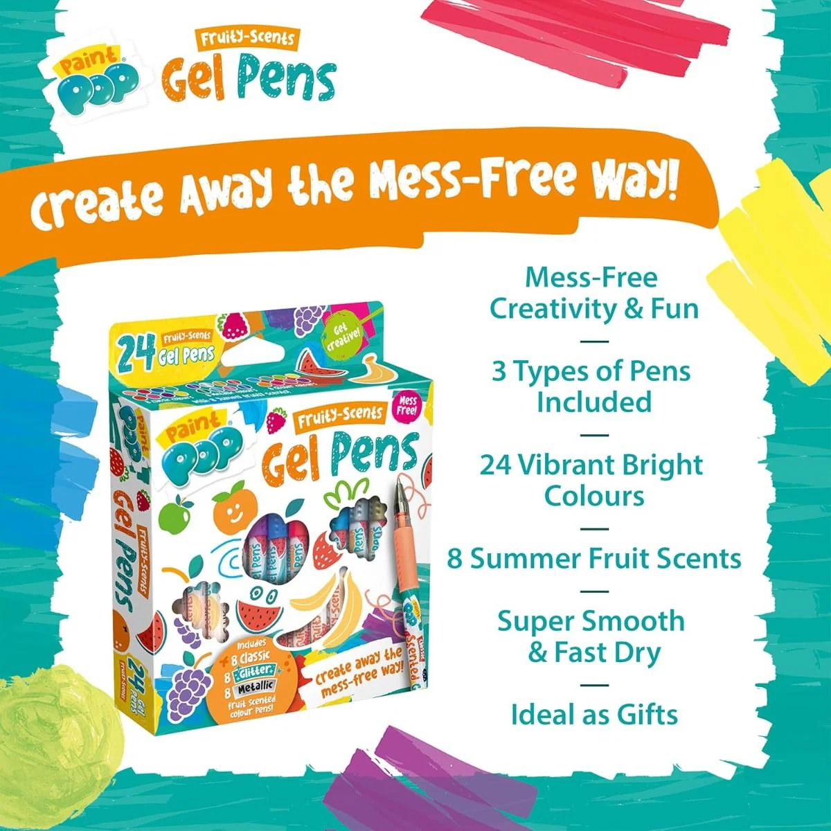 Paint Pop Scented Gel Pens 24 - Image 6