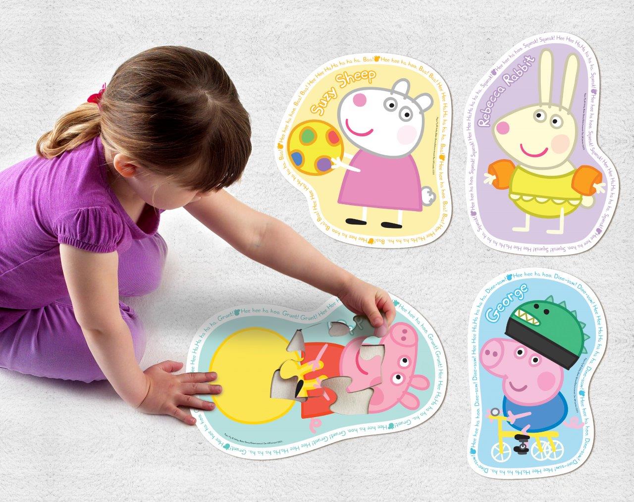 Ravensburger Peppa Pig 4 Shaped Jigsaw Puzzles - Image 5