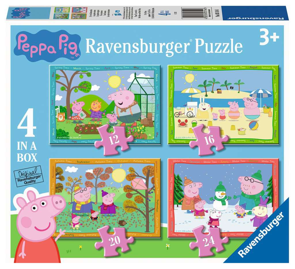 Ravensburger Peppa Pig Four Seasons 4 in a Box Jigsaw Puzzle