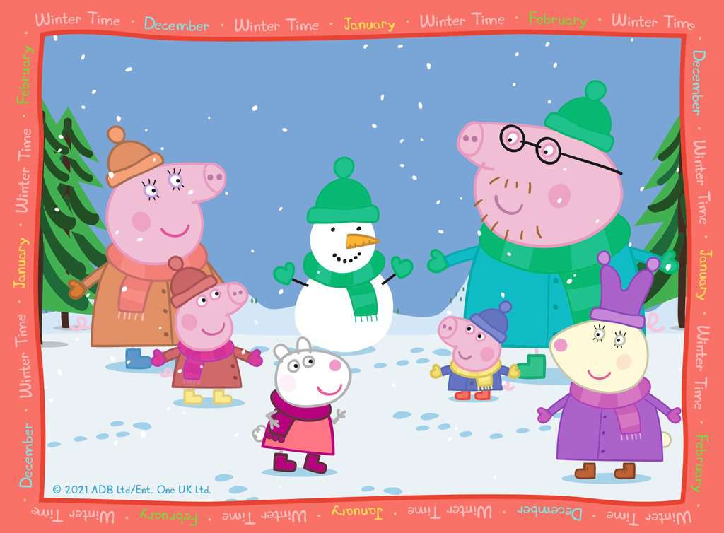 Ravensburger Peppa Pig Four Seasons 4 in a Box Jigsaw Puzzle - Image 2