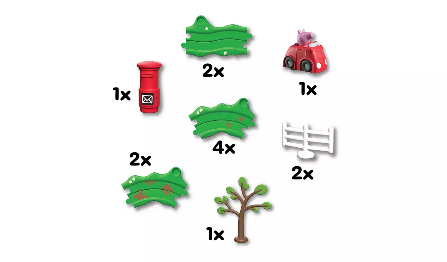 Peppa Pig Whizz Around Little Red Car Set - Image 4