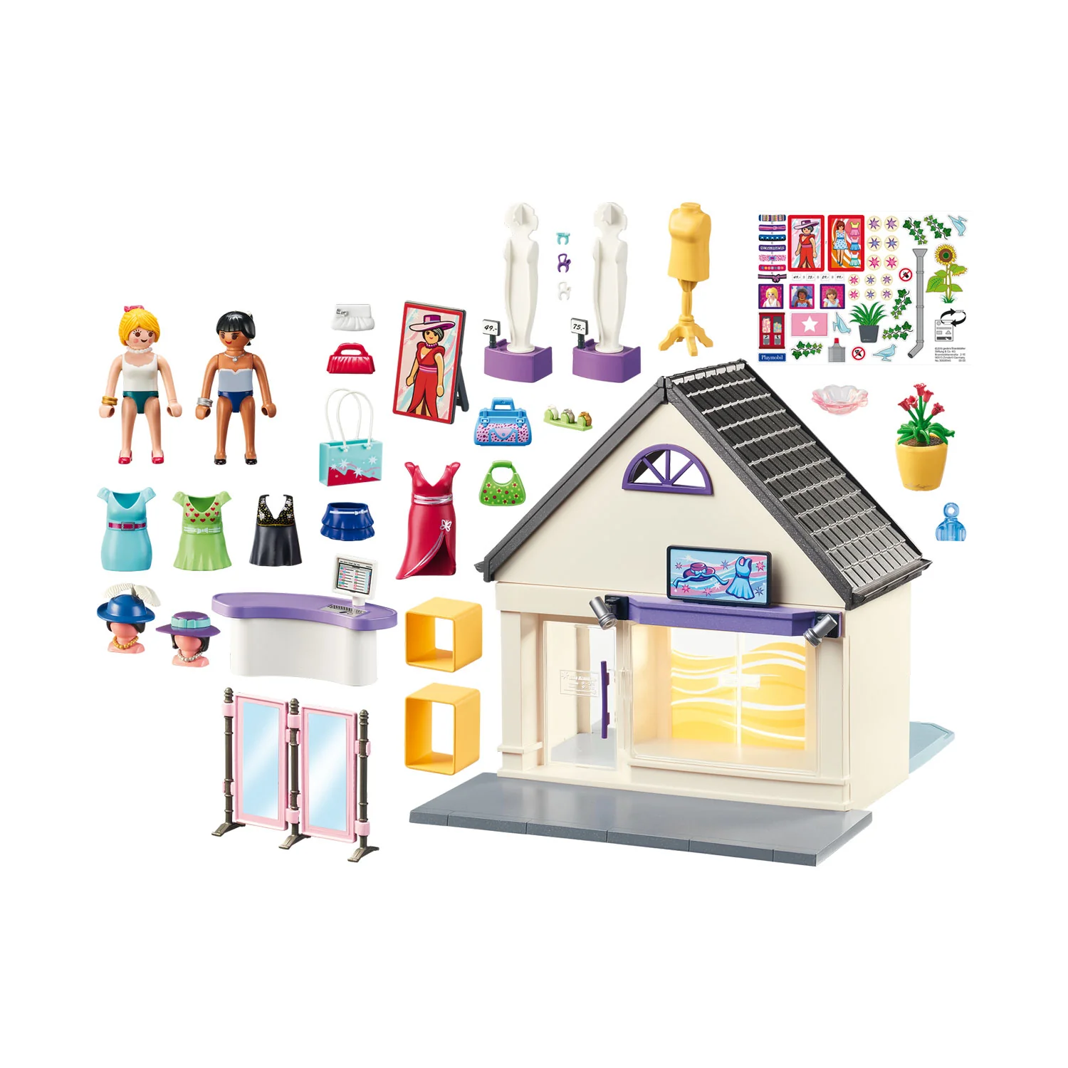Playmobil 70017 City Life My Little Town Clothes Shop with Interchangable Dresses - Image 4