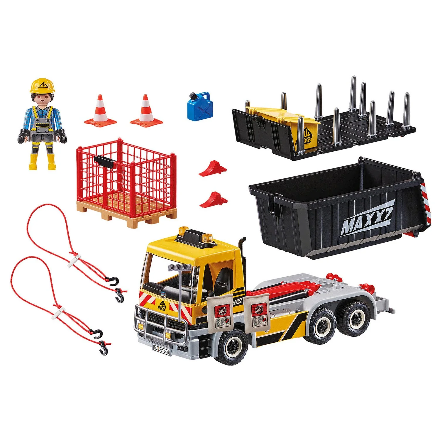 Playmobil 70444 City Action Construction Truck with Tilting Trailer - Image 2