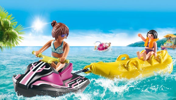 Playmobil 70906 Family Fun Jet Ski with Banana Boat Starter Pack - Image 2