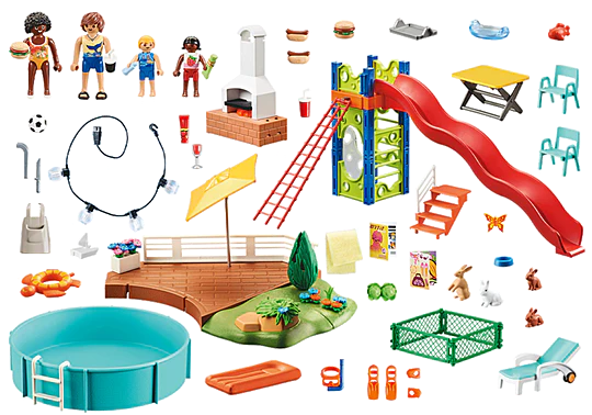 Playmobil 70987 City Life Modern House Pool Party - Image 2