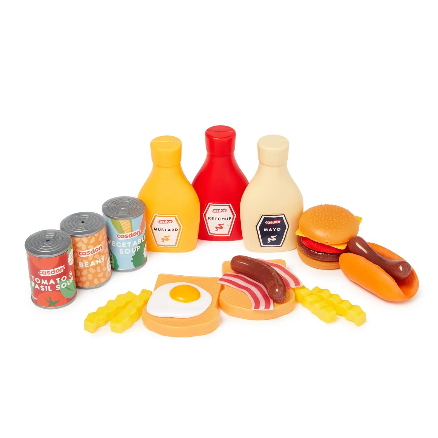 Cadon Play Food Set Kids Pretend Play Kitchen Toy - Image 4