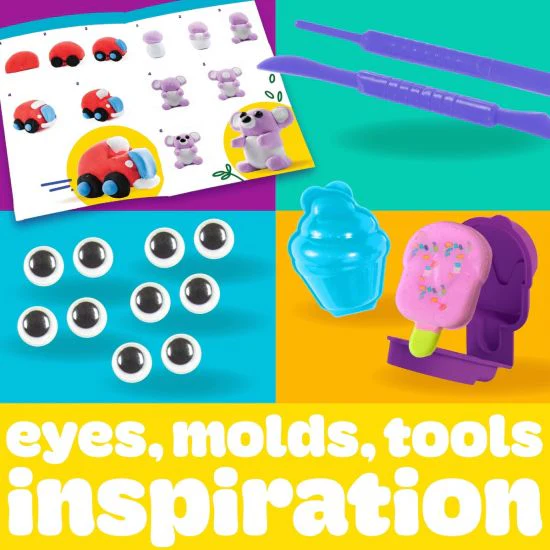 PlayDoh Air Dry Clay Variety Kit Box 13pcs - Image 3