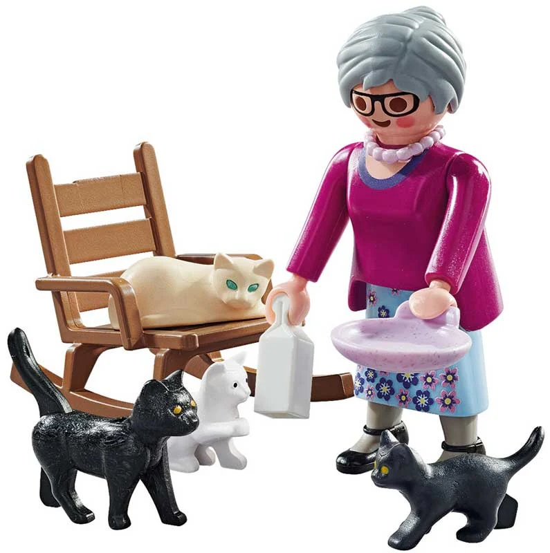 Playmobil 71172 Special Plus - Grandma with Cats - Image 2