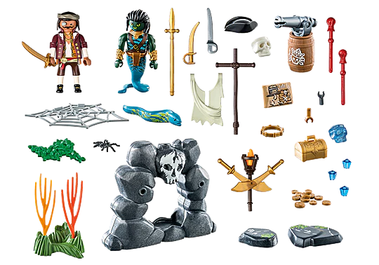 PLAYMOBIL 71420 Pirates Pirate vs. Deeper – Treasure Hunt - Image 2