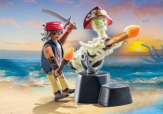 PLAYMOBIL 71421 Pirates Pirate vs. Deeper – Cannon Master - Image 3