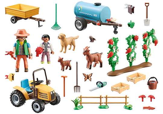 PLAYMOBIL 71442 Country Tractor with Trailer and Water Tank - Image 2