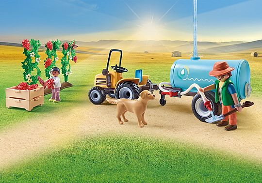 PLAYMOBIL 71442 Country Tractor with Trailer and Water Tank - Image 4
