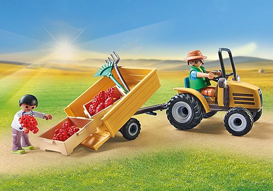PLAYMOBIL 71442 Country Tractor with Trailer and Water Tank - Image 5