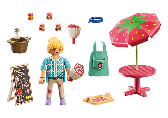 PLAYMOBIL 71445 Country Homemade Strawberry Jam Stall - Image 2